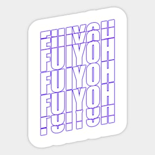 Fuiyoh Logo 5 - Awesome / Wow / OMG Sticker